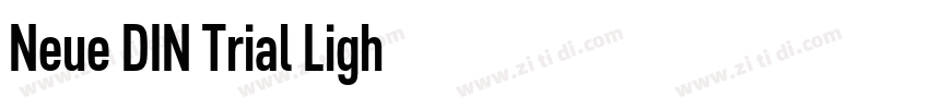 Neue DIN Trial Ligh字体转换